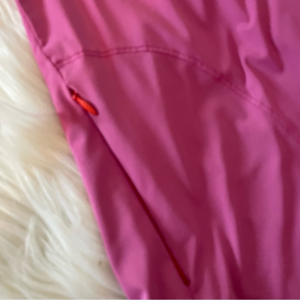 Title Nine Nylon Full Zip Swim Outdoor Shirt Long Sleeve Size Medium Pink - Picture 4 of 5
